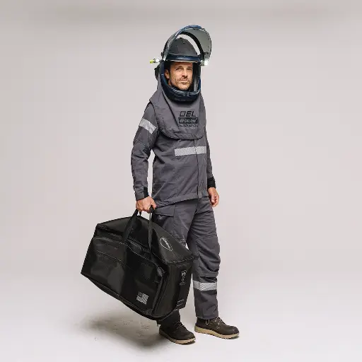 [AFW40LF-BSJB-GTX-XL] 40 Cal-Black Series GTX-Arc Flash Jacket and Bib-Overall-NO FANS/LIGHTS-Kit- GORE-TEX-XL